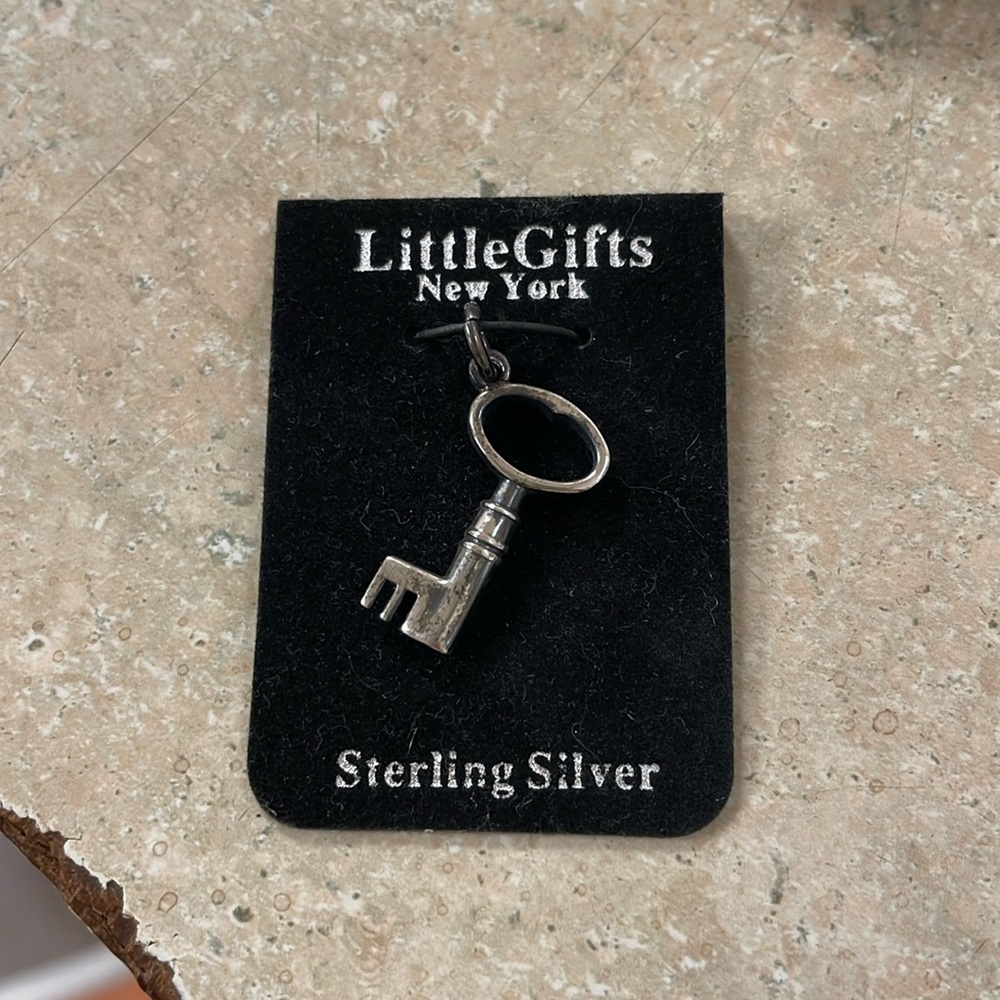 Sterling silver little gifts charm - key